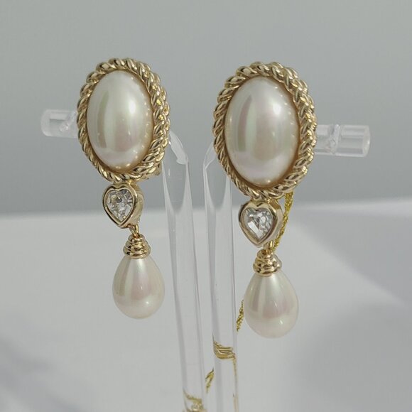 Elegant Vintage Drop Earrings- Grosse-Germany -nwt - Picture 7 of 9